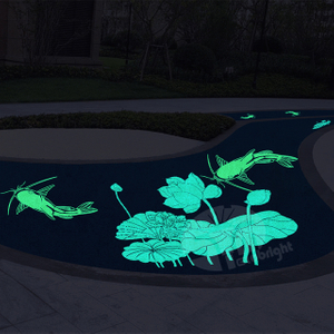 Cuadrado auto-luminoso inorgánico, partículas para la construcción, brillo en la oscuridad